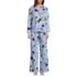 Women's Cotton Poplin 2 Piece Pajama Set - Long Sleeve Top and Pants, Front