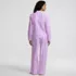 Women's Cotton Poplin 2 Piece Pajama Set - Long Sleeve Top and Pants, Back