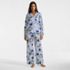 Women's Cotton Poplin 2 Piece Pajama Set - Long Sleeve Top and Pants, Front
