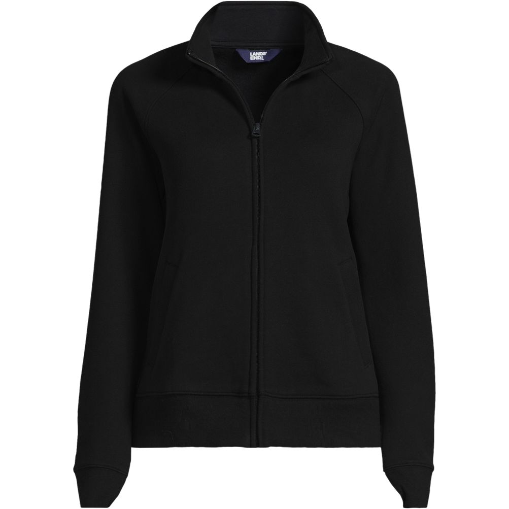 Women's Serious Sweats Full Zip Mock Neck Sweatshirt | Lands' End