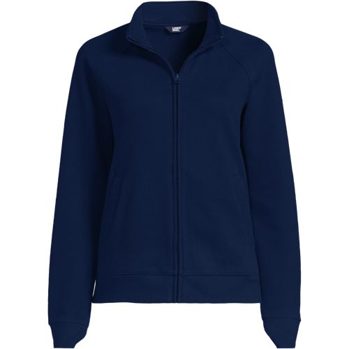 Women's Serious Sweats Full Zip Mock Neck Sweatshirt | Lands' End
