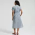 Women's Poplin Pintuck Detail Shirt Dress, Back