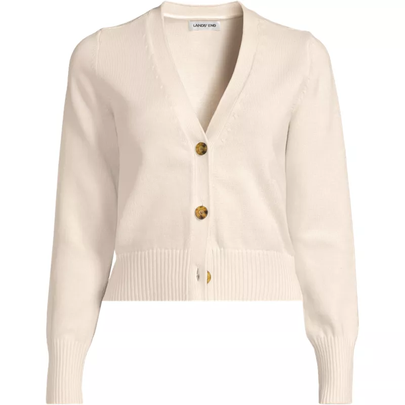 Women's Plus Size Drifter V-neck Dress Cardigan Sweater, Front