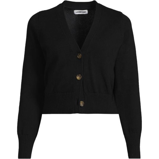 トップス THE TOE dumbo gather cardigan black Black Cardigan Sweaters - Lands' End