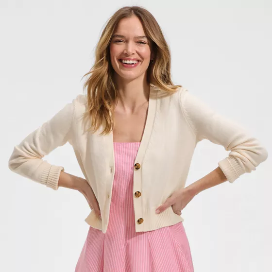 Women's Drifter V-neck Dress Cardigan Sweater - primary