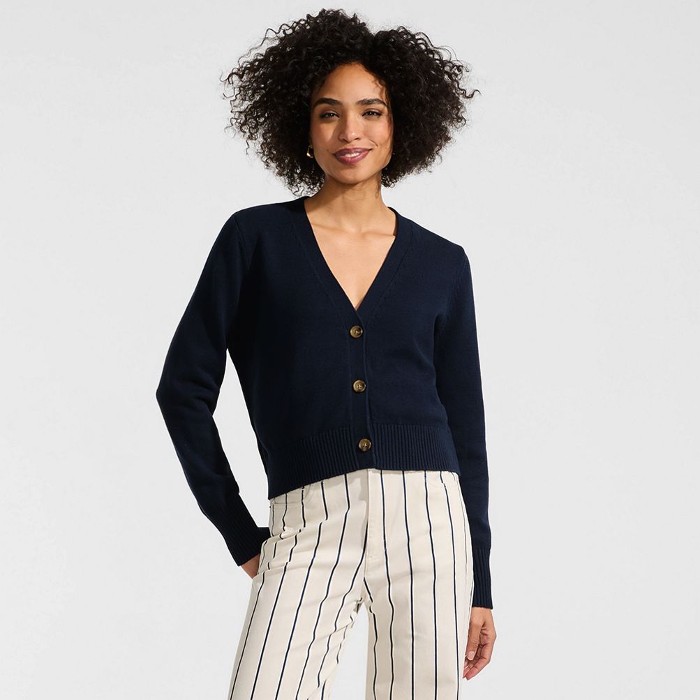 Women's Drifter V-neck Dress Cardigan Sweater | Lands' End