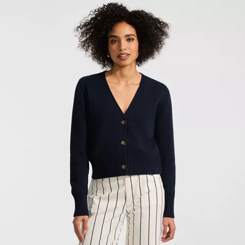 Women's Drifter Vneck Dress Cardigan Sweater, Front