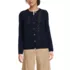 Women's Pointelle Crew Neck Cardigan Sweater, Front