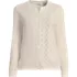 Women's Pointelle Crew Neck Cardigan Sweater, Front