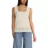 Women's Pointelle Square Neck Tank Sweater, Front