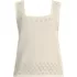 Women's Pointelle Square Neck Tank Sweater, Front