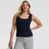 Women's Pointelle Square Neck Tank Sweater, alternative image