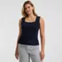 Women's Pointelle Square Neck Tank Sweater, Front