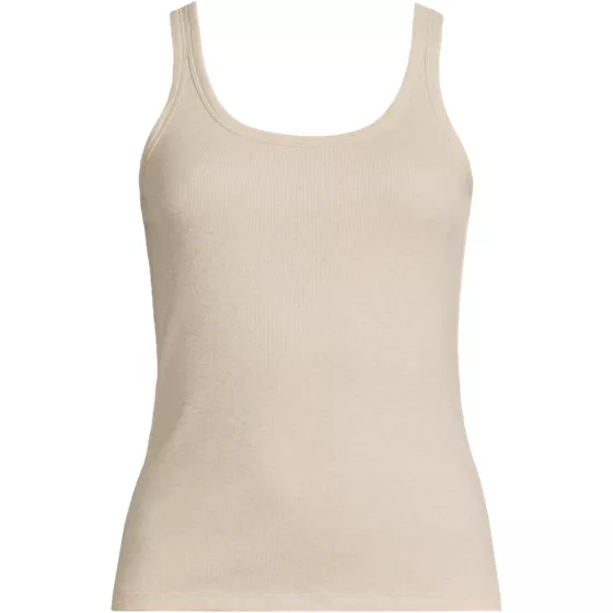 Women's Plus Size Micro Rib Go-To Layering Tank - primary