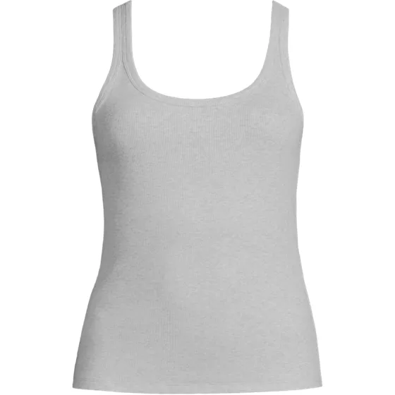 Women's Plus Size Micro Rib Go-To Layering Tank - primary
