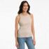Women's Micro Rib Crew Neck Tank, Front