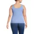 Women's Plus Size Micro Rib Go-To Layering Tank, Back