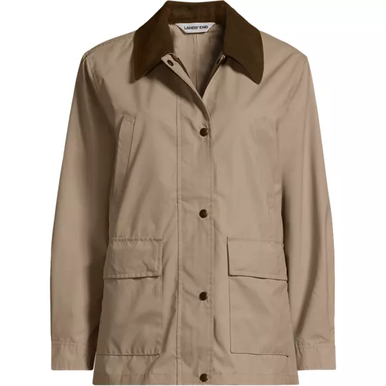 Women's Plus Size Waxed Barn Jacket - primary