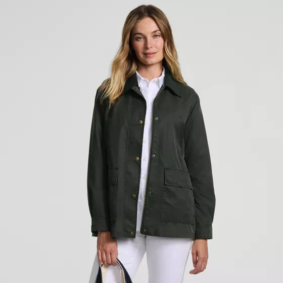 Women's Waxed Barn Jacket - primary