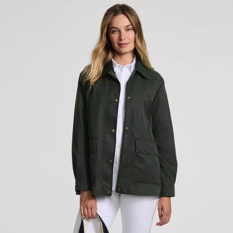 Women's Waxed Barn Jacket, alternative image