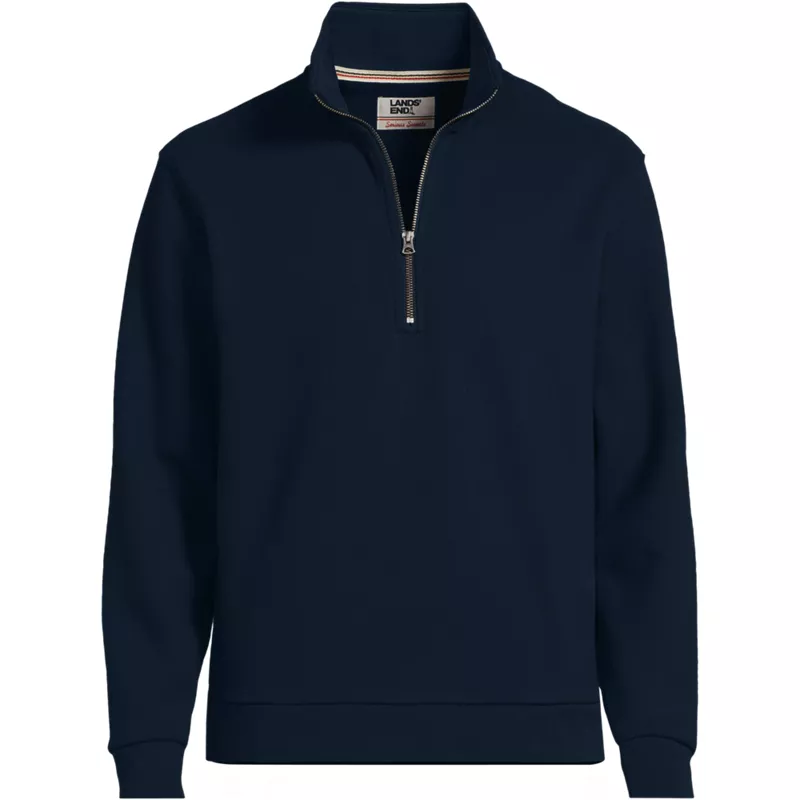 Men's Tall Long Sleeve Serious Sweats Quarter Zip Sweatshirt, Front