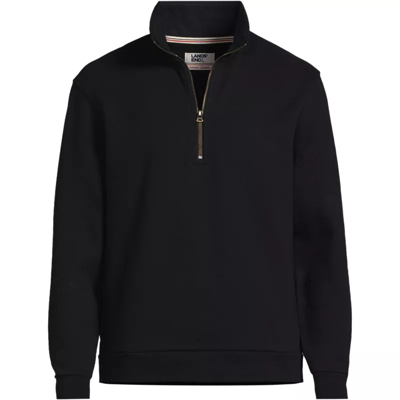 Men's Long Sleeve Serious Sweats Quarter Zip Sweatshirt, Front