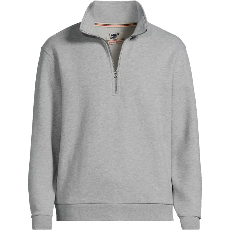 Men's Long Sleeve Serious Sweats Quarter Zip Sweatshirt, Front