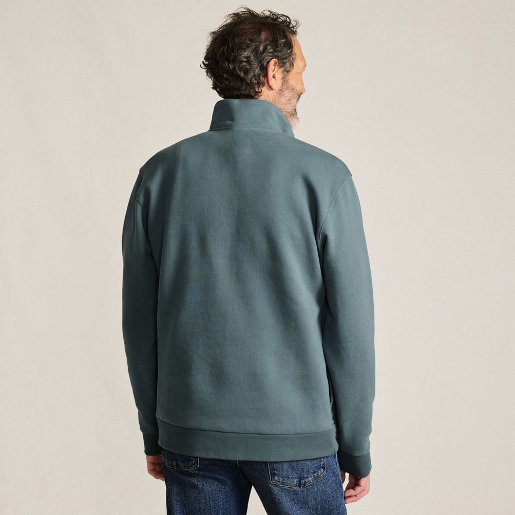 Men's Long Sleeve Serious Sweats Quarter Zip Sweatshirt | Lands' End
