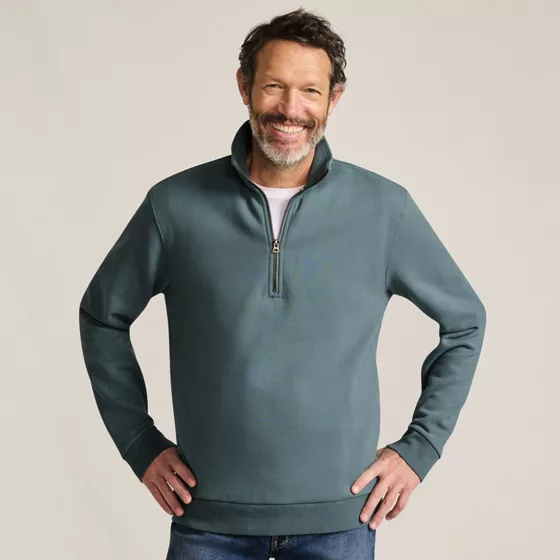 Men's Long Sleeve Serious Sweats Quarter Zip Sweatshirt - primary