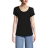 Women's Short Sleeve Lightweight Jersey Scoop Neck T-shirt, Front