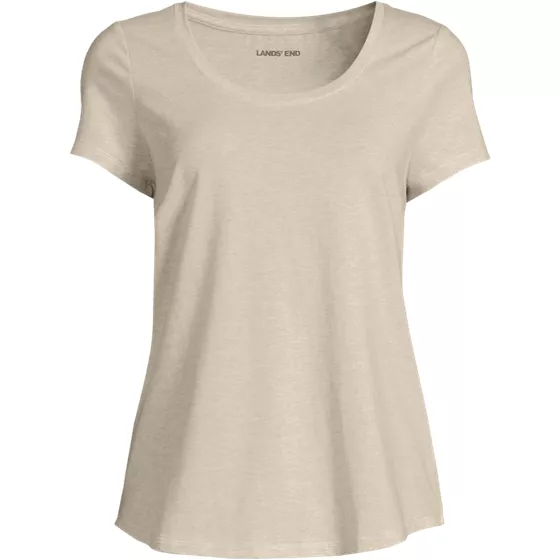 Women's Plus Size Short Sleeve Lightweight Jersey Scoop Neck T-shirt - primary