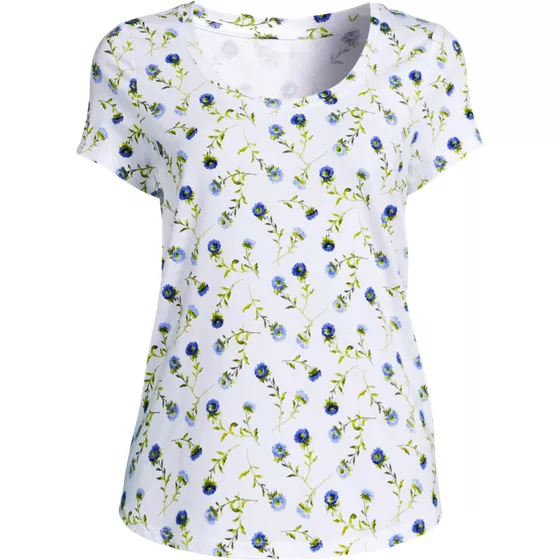 Women's Petite Short Sleeve Lightweight Jersey Scoop Neck T-shirt - primary