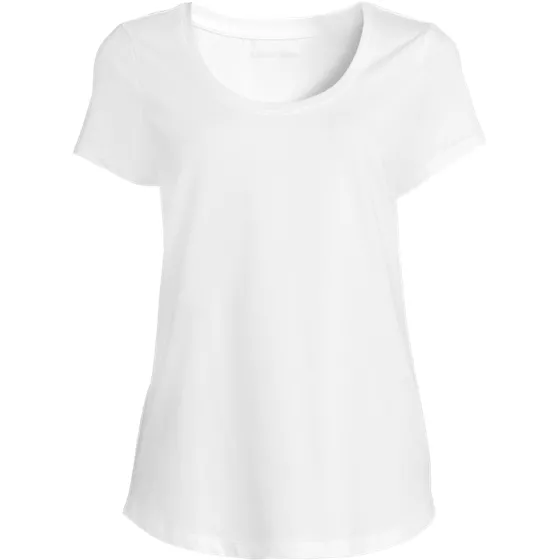 Women's Plus Size Short Sleeve Lightweight Jersey Scoop Neck T-shirt - primary