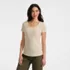 Women's Short Sleeve Lightweight Jersey Scoop Neck T-shirt, Front