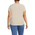 Women's Plus Size Short Sleeve Lightweight Jersey Scoop Neck T-shirt, Back