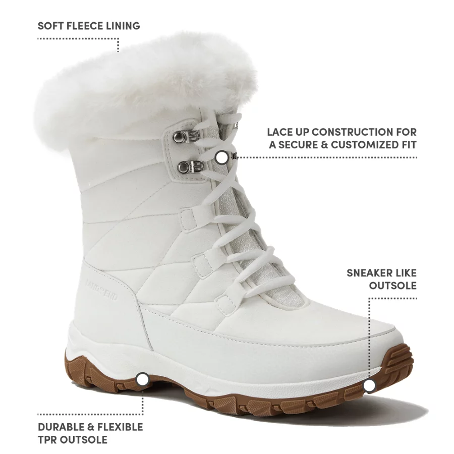 Women's Expedition Trail Waterproof Lace Up Snow Boots view 6