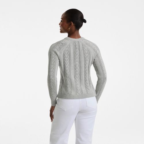 Women's Drifter Raglan Pointelle Crew Neck Sweater - image 3