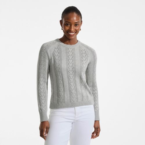 Women's Drifter Raglan Pointelle Crew Neck Sweater - image 2
