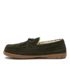 Men's Fuzzy Lined Lace Up Moccasin Slippers, alternative image