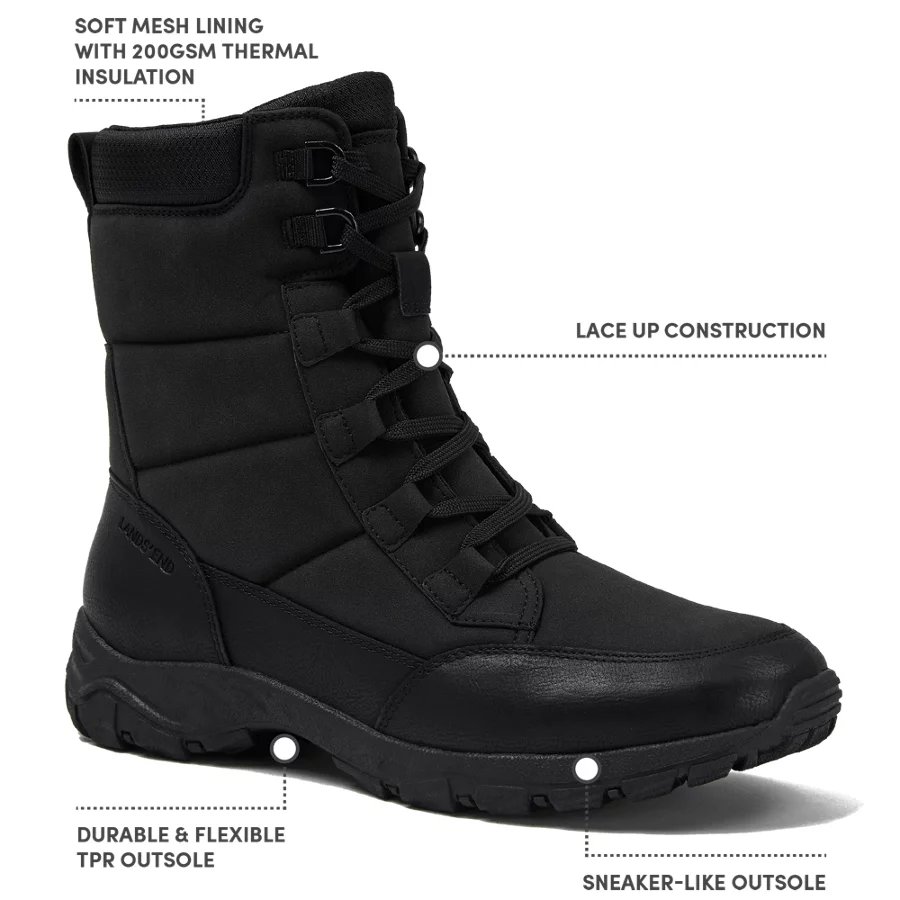 Men's Expedition Trail Waterproof Lace Up Snow Boots view 6