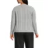 Women's Plus Size Drifter Raglan Pointelle Crew Neck Sweater, Back