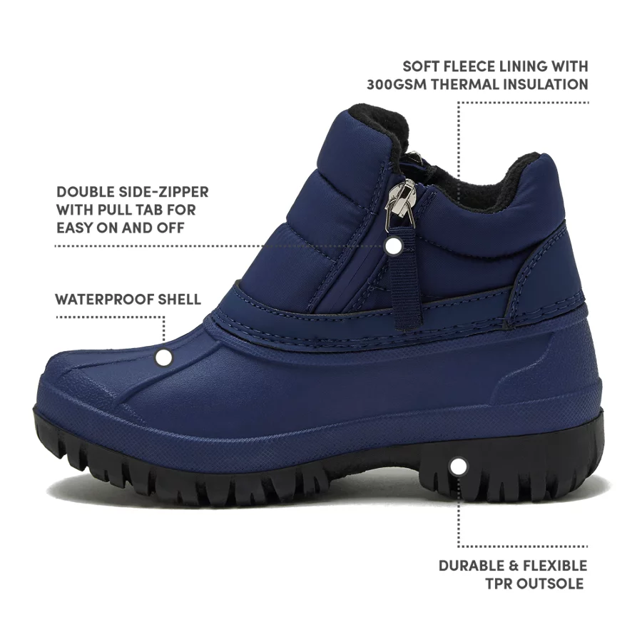 School Uniform Kids' Cloud Puffer Waterproof Snow Boots view 6