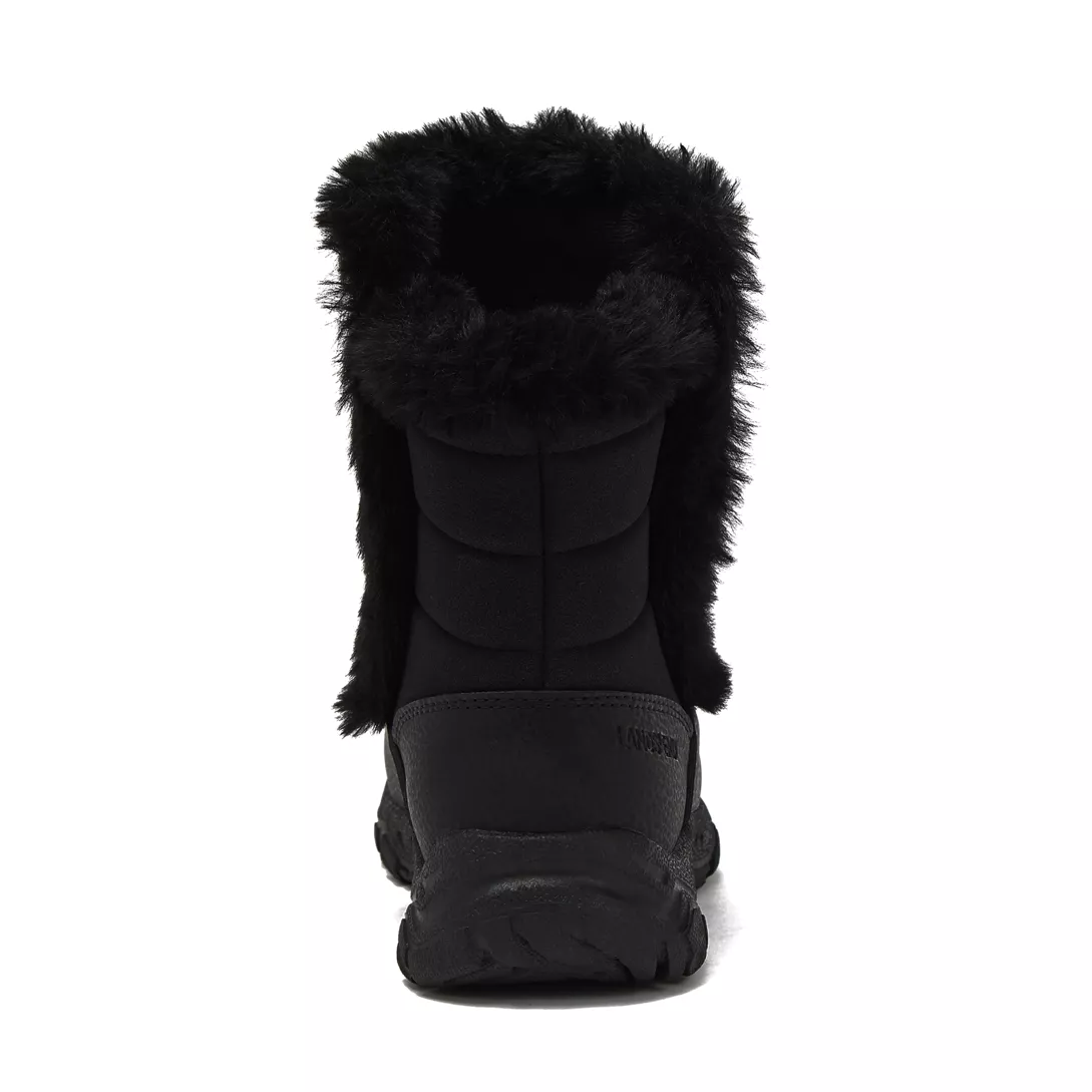 Kids Expedition Faux Fur Waterproof Puffer Snow Boots