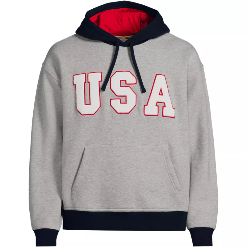 Men's Long Sleeve Serious Sweats Oversized Hoodie, Front