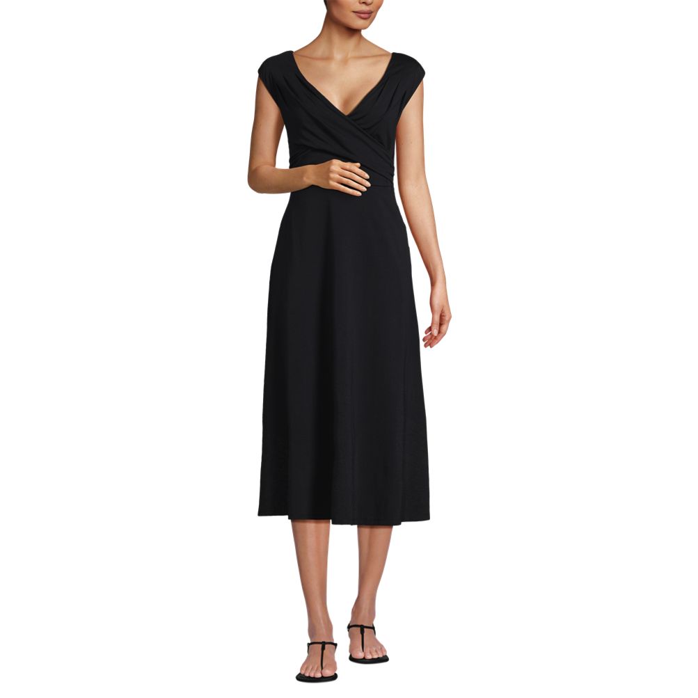 h and m semi formal dresses Dark Teal V Neck Long Sleeve Wrap Skirt Midi Dress 10