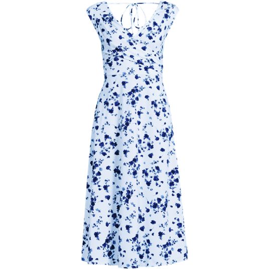 lands end knit maxi dress Lands' End Women's Silky Knit Sweetheart Midi Dress