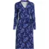 Women's Cotton Modal Collared Wrap Dress, Front