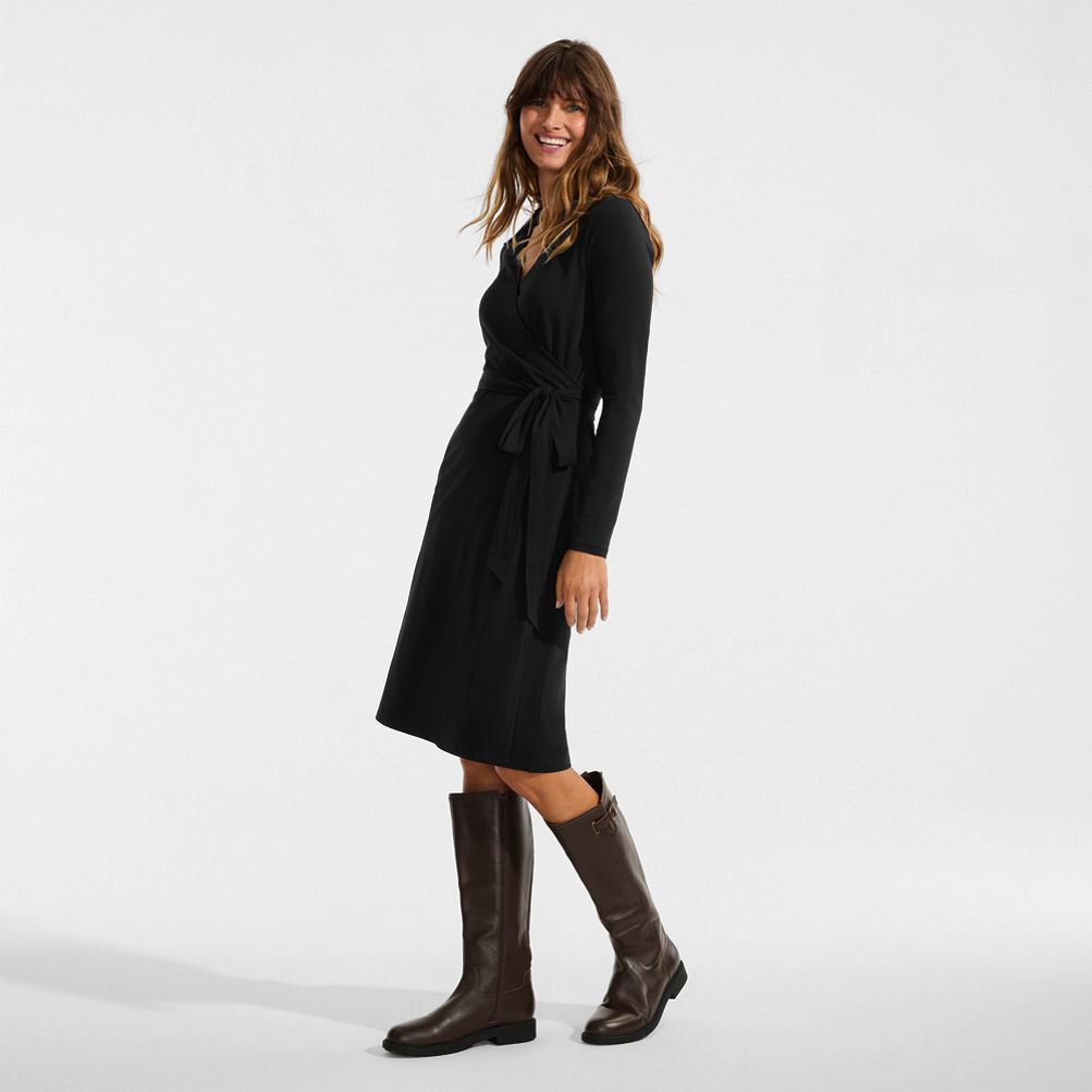 white christmas dresses Women's Organic Cotton Wrap Dress main image 0