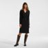 Women's Cotton Modal Collared Wrap Dress, Front