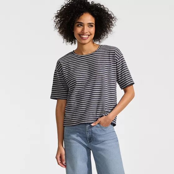 Women's Short Sleeve Slub Jersey T-Shirt - primary